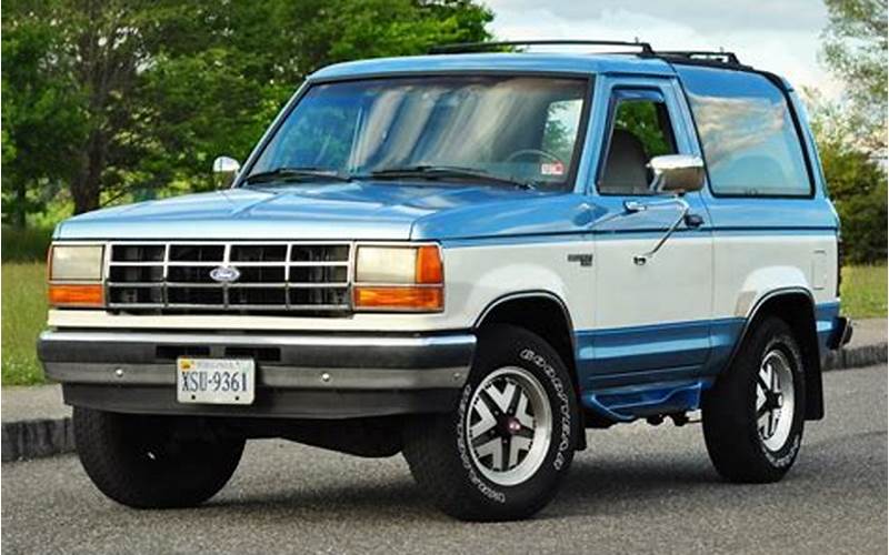 1989 Ford Bronco Ii Side View