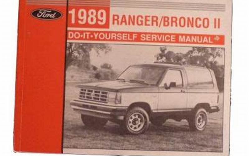 1989 Ford Bronco Maintenance