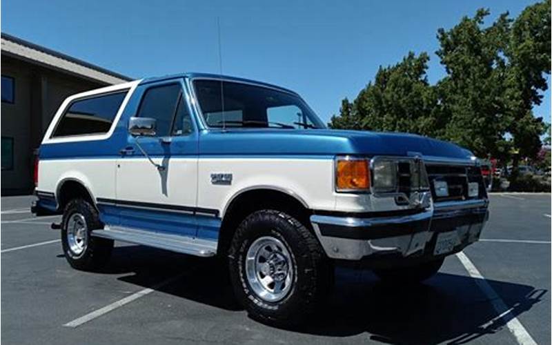 1990 Ford Bronco Xlt For Sale