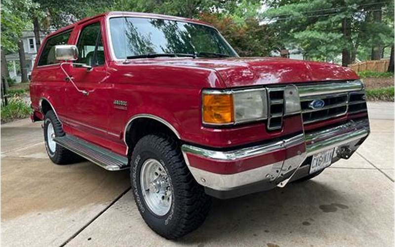 1991 Ford Bronco For Sale