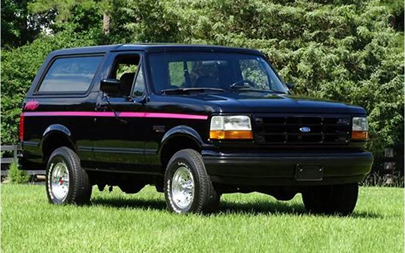 1992 Ford Bronco Nite Edition Maintenance