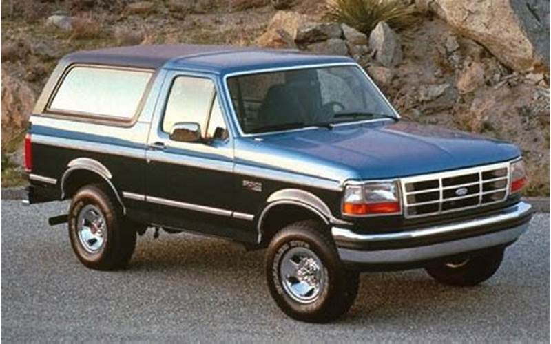 1992 Ford Bronco Pricing