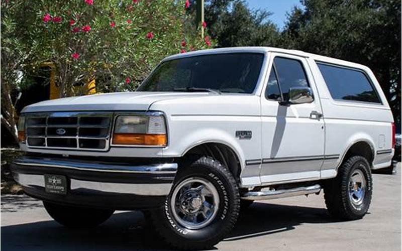 1992 Ford Bronco Xlt For Sale