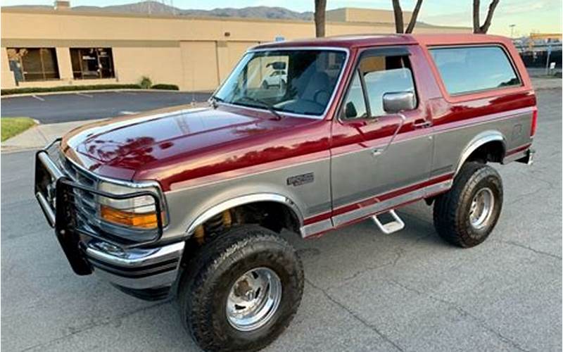 1993 Ford Bronco Xlt Exterior