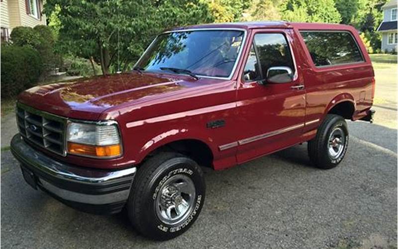 1993 Ford Bronco Xlt For Sale