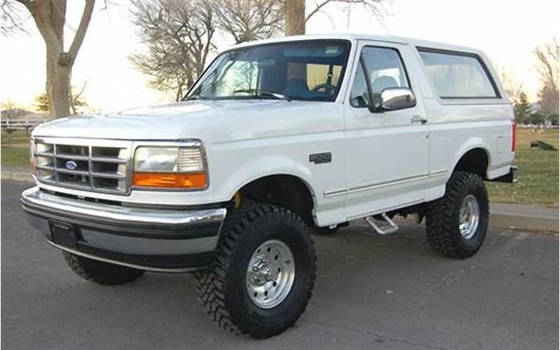 1994 Ford Bronco Xlt Safety Features