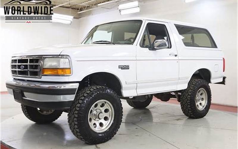 1994 White Ford Bronco