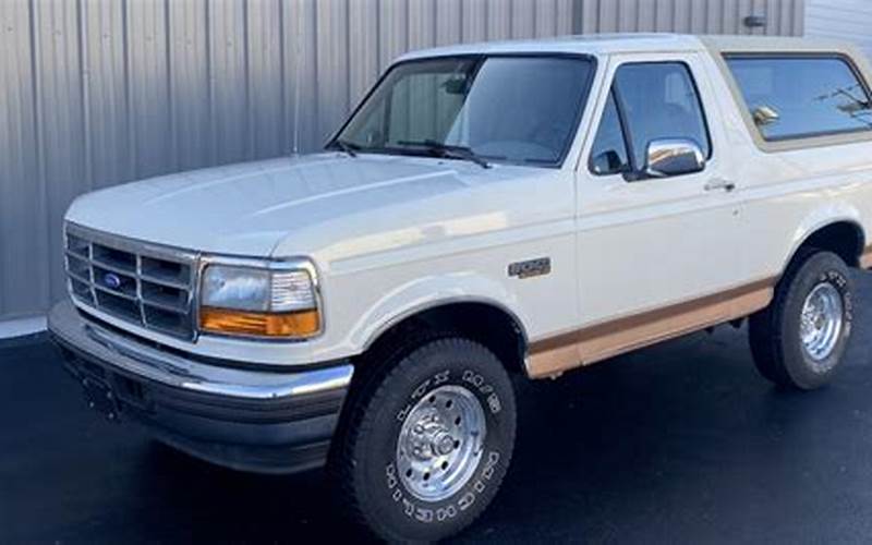 1995 Ford Bronco Eddie Bauer Benefits
