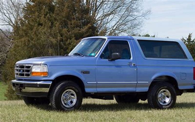 1996 Blue Ford Bronco For Sale