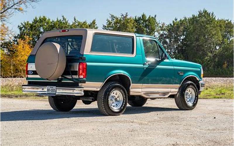 1996 Eddie Bauer Ford Bronco Maintenance