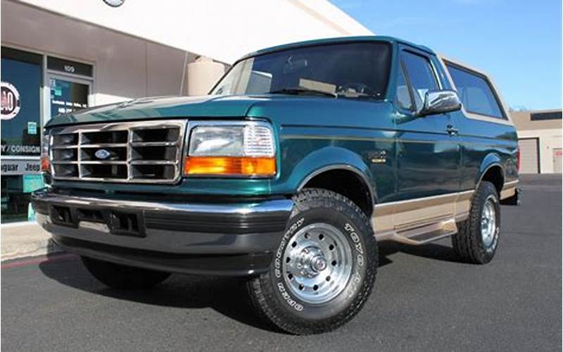 1996 Eddie Bauer Ford Bronco Price