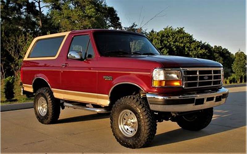 1996 Ford Bronco Ii Features