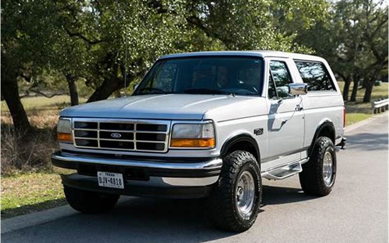 1996 White Ford Bronco For Sale