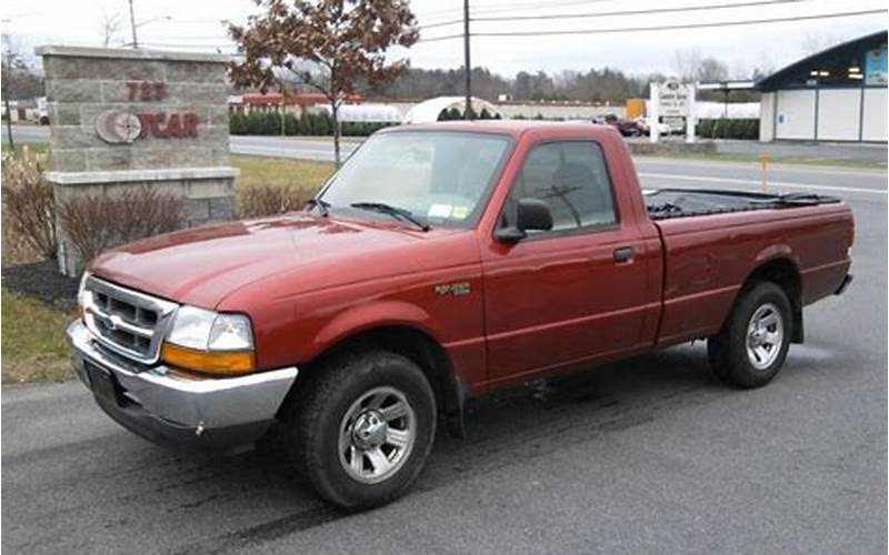 2000 Ford Ranger Xlt Red Truck