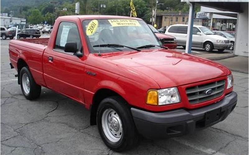 2001 Ford Ranger Single Cab Pricing