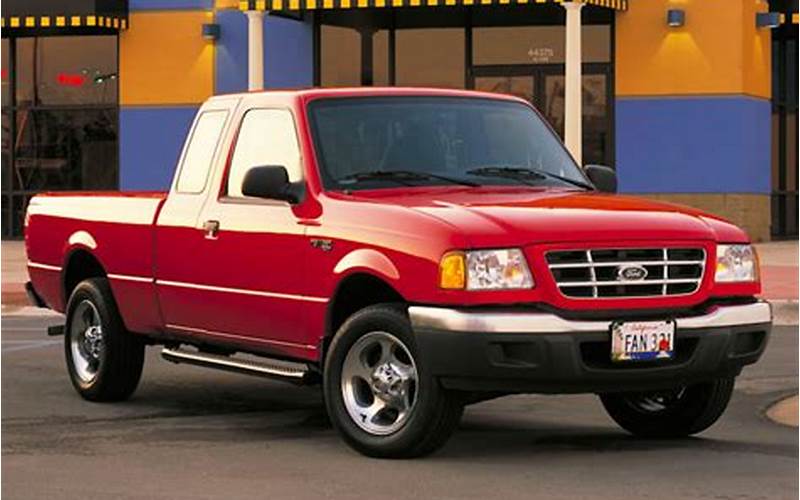 2003 Ford Ranger Xlt Standard Cab Safety Features