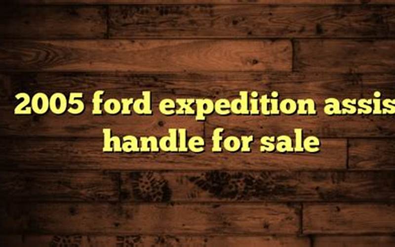 2005 Ford Expedition Assist Handle