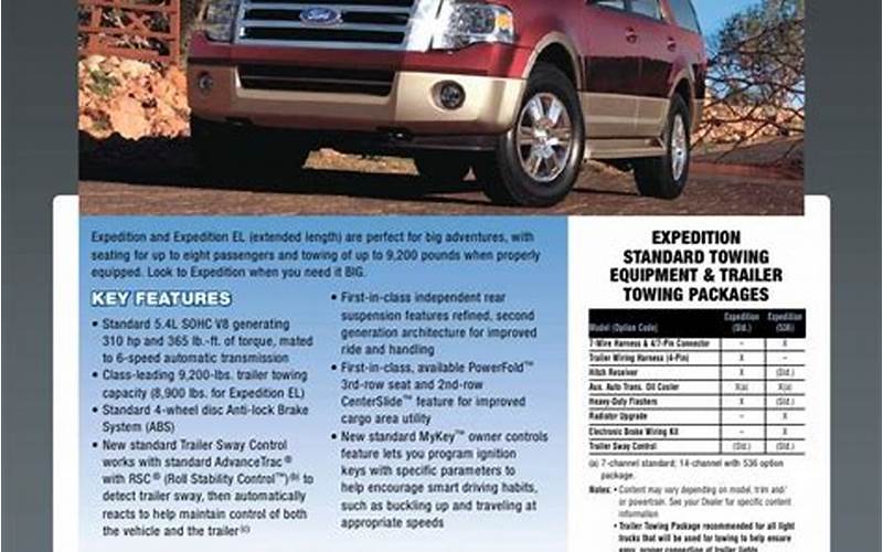 2010 Ford Expedition Towing Capacity