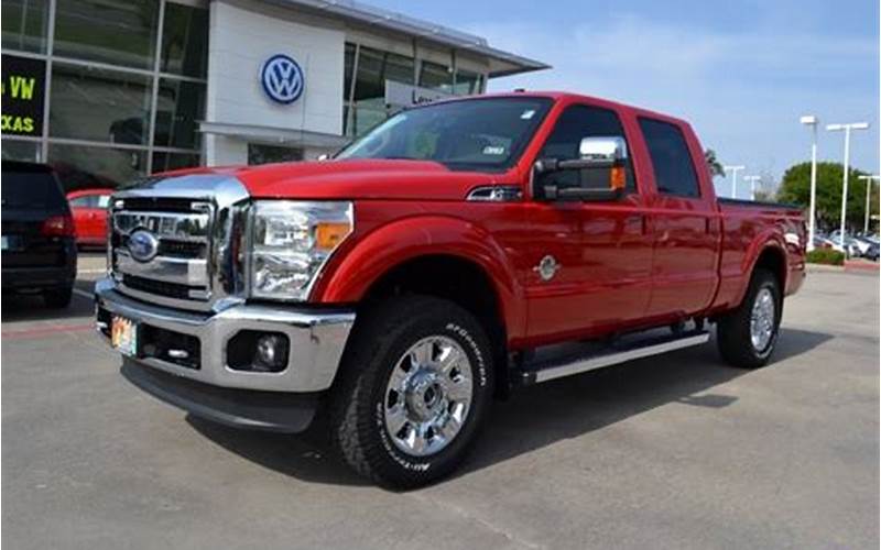2012 Ford F250 Vermillion Red