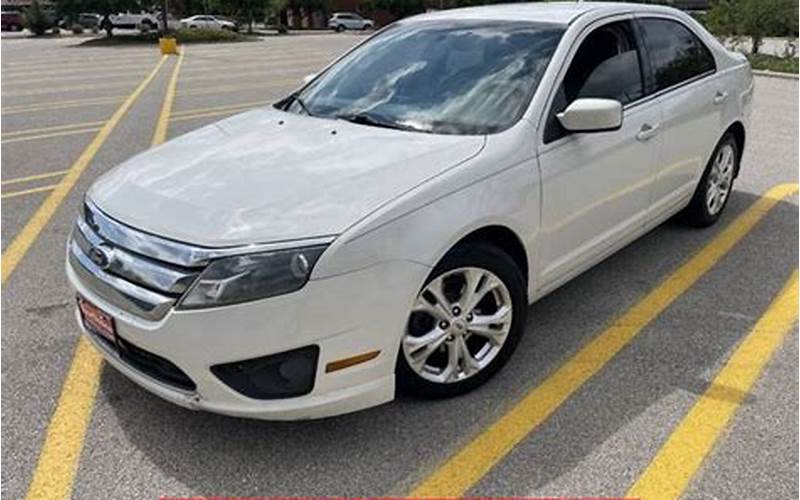 2012 Ford Fusion White For Sale