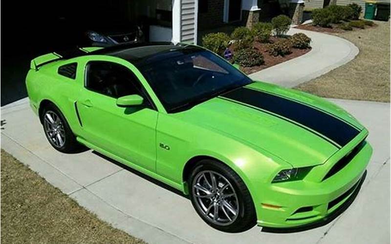 2014 Ford Mustang Lime Green