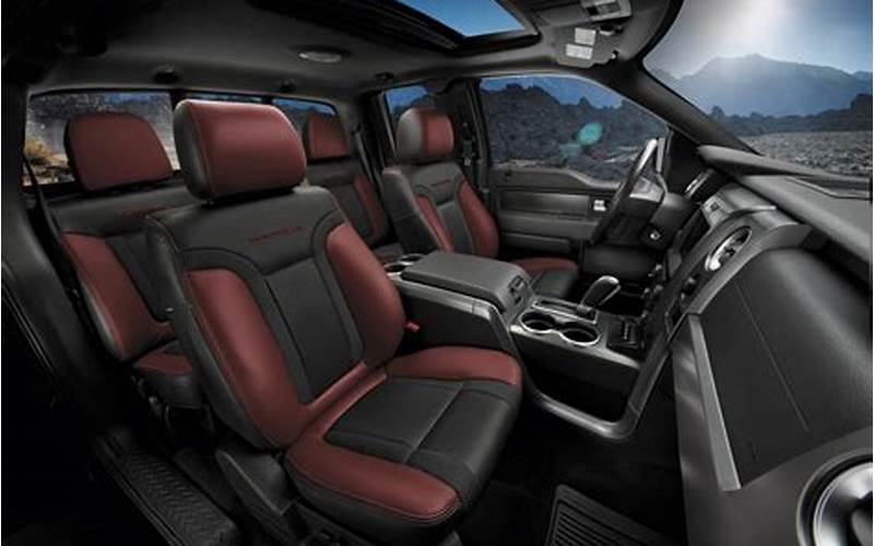 2014 Ford Raptor Race Red Interior