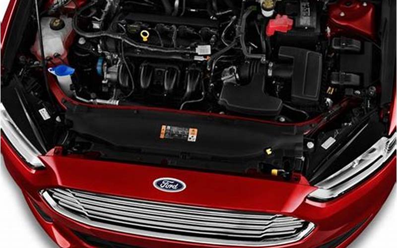 2015 Black Ford Fusion Engine