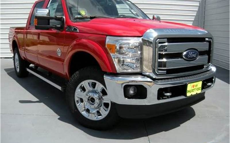 2015 Ford F250 Vermillion Red