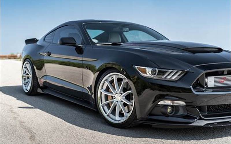 2015 Ford Mustang With Larger Rims