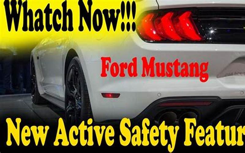 2018 Ford Mustang Safety Features