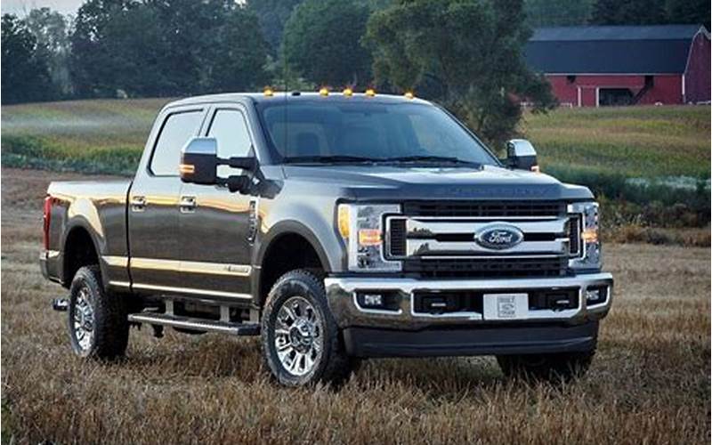 2019 Ford F250 Super Duty Truck On The Road