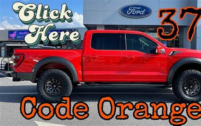 2022 Ford Raptor Code Orange Safety