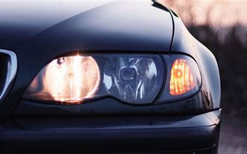 A Car With Dimming Headlights