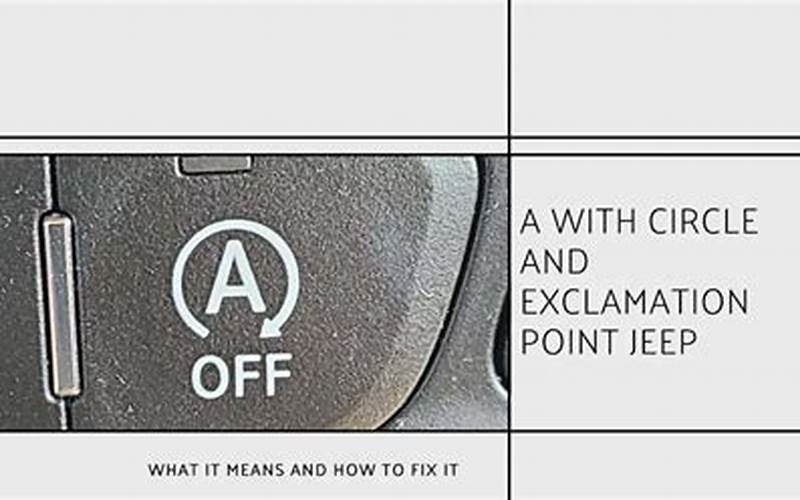 A Circle Exclamation Point Jeep: What it is and Why You Need it