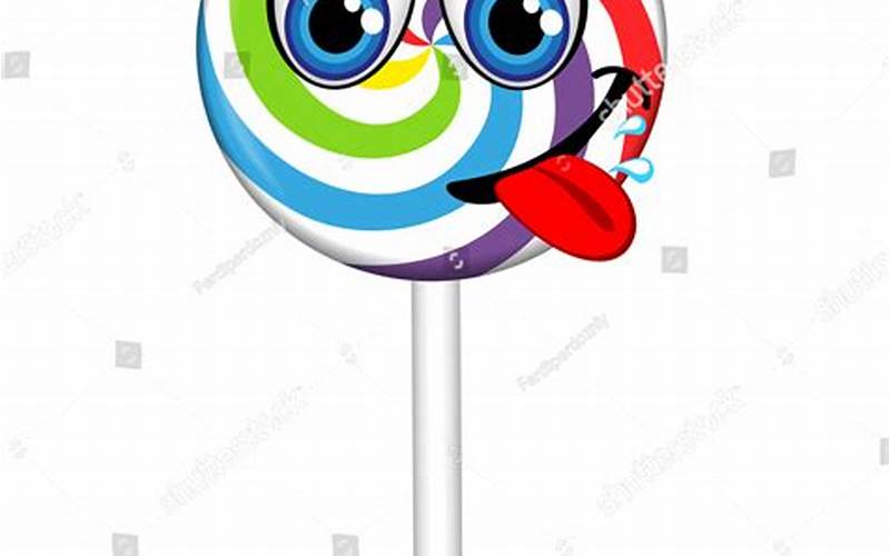 A Picture Of A Lollipop With Eyes And A Smile