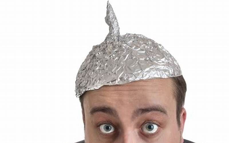 A Picture Of A Person With A Tin Foil Hat