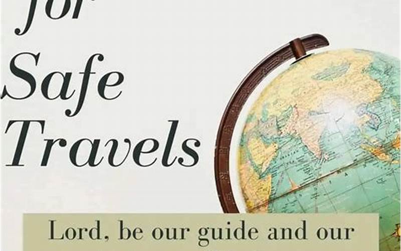 A Prayer For Safe Travel