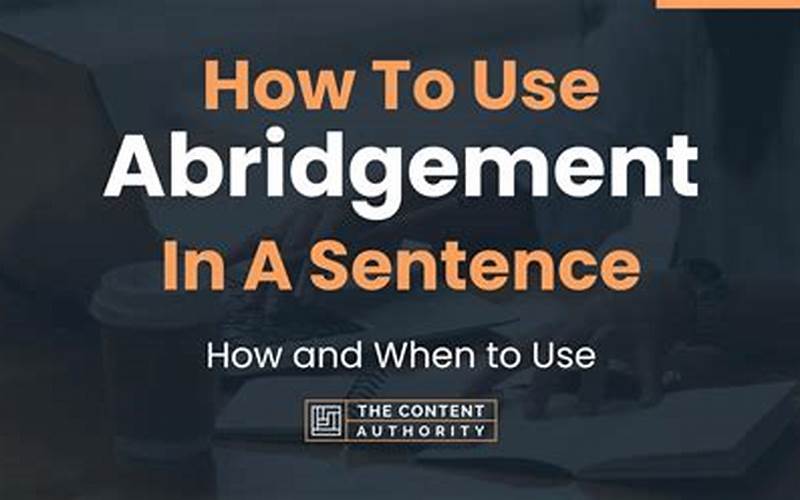 Abridgement Sentence Image