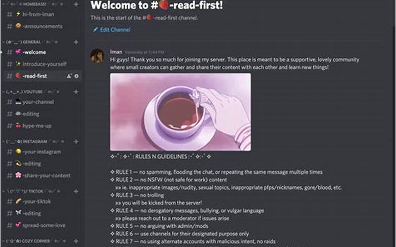 Aesthetic Discord Server Layout Examples