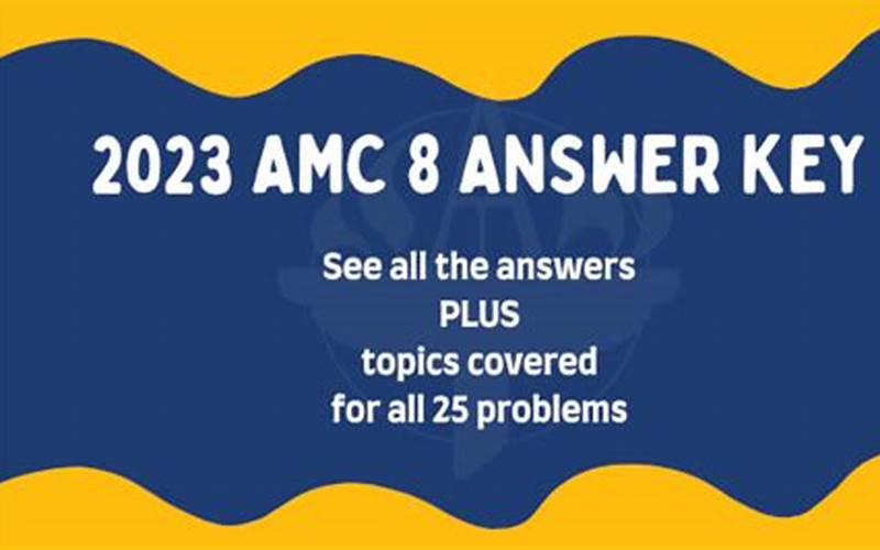 Amc 8 Answer Key 2023