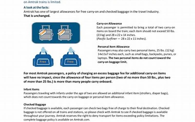 Amtrak Baggage Allowance