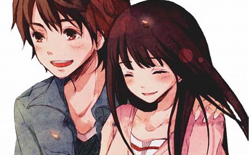 Anime Couple Smiling