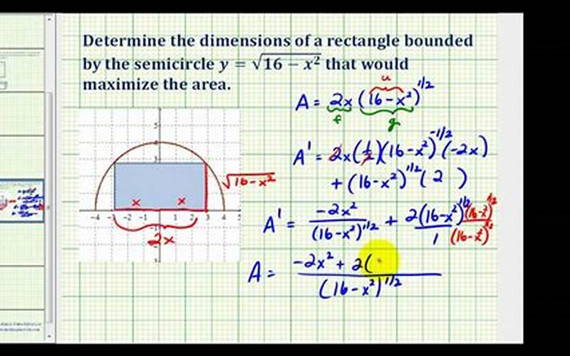Applications Of A Rectangle Bounded By A Semicircle