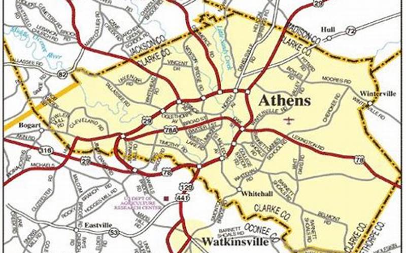 Athens Ga Map