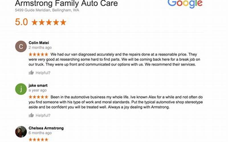 Auto Shop Reviews