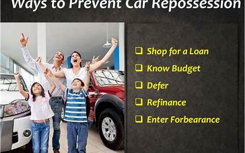 Avoid Car Repossession