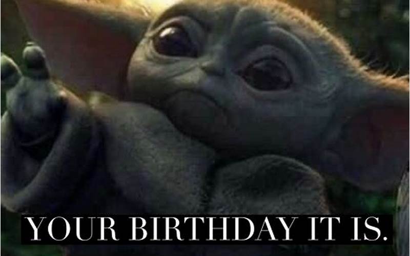 Baby Yoda Happy Birthday Meme