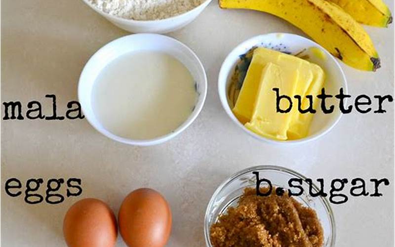 Banana Bread Ingredients