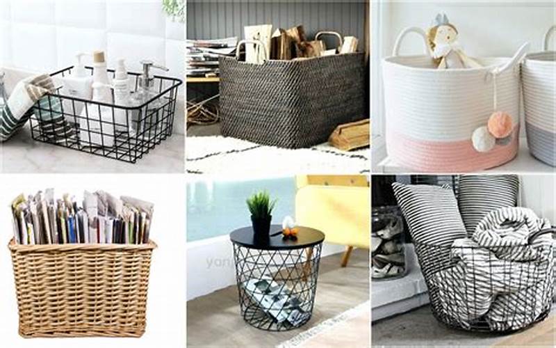 Baskets And Bins Living Room