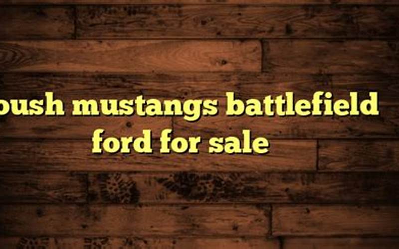 Battlefield Ford Sale